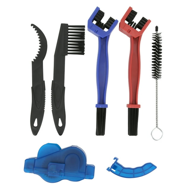 6PCS Cycling Maintenance Equipment Mountain Bike Chain Brush Cleaner Cleaning Tool Kit