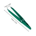 thumbnail image 2 of Unique Bargains 1 Pc Heart Style Eyebrow Tweezer for Bathroom Travel Hotel Green Stainless Steel, 2 of 4