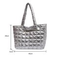thumbnail image 3 of Bolsa acolchada de algodón acolchada de viaje informales a cuadros Color sólido Invierno para fiesta Ndcxsfigh Para Estrenar, 3 of 9