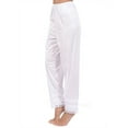 thumbnail image 2 of Women Satin Pajamas Bottoms Sleep Casual Lace Trousers Nightwear Lounge Pants Plus Size, 2 of 5