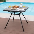 thumbnail image 5 of Costway Outdoor Dining Table 32'' x 32'' Patio Bistro Table with Umbrella Hole for 4 Persons, 5 of 10