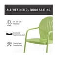 thumbnail image 2 of HomeStock Gothic Glamour Metal Outdoor Chair, 28.5"D x 22"W x 34.25"H, Sturdy, Easy to Assemble, Powder Coated Finish, Metal Seating-Color:Key Lime, 2 of 3