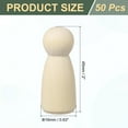thumbnail image 2 of 50 Pack Wood Peg, 2 Inch Girl-Shape Wooden Peg People, Unfinished Wooden Peg People Bodies Figures for DIY Art Craft Painting, 2 of 6