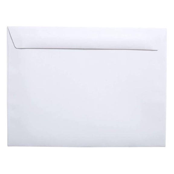 473009 Wove Side-Opening Booklet Envelopes 9-Inch X 12-Inch White 100/Bx