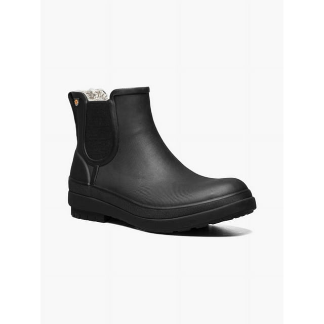 BOGS Bottes de Pluie Imperméables à Enfiler pour Femmes Amanda Chelsea II Noires - 72703-001