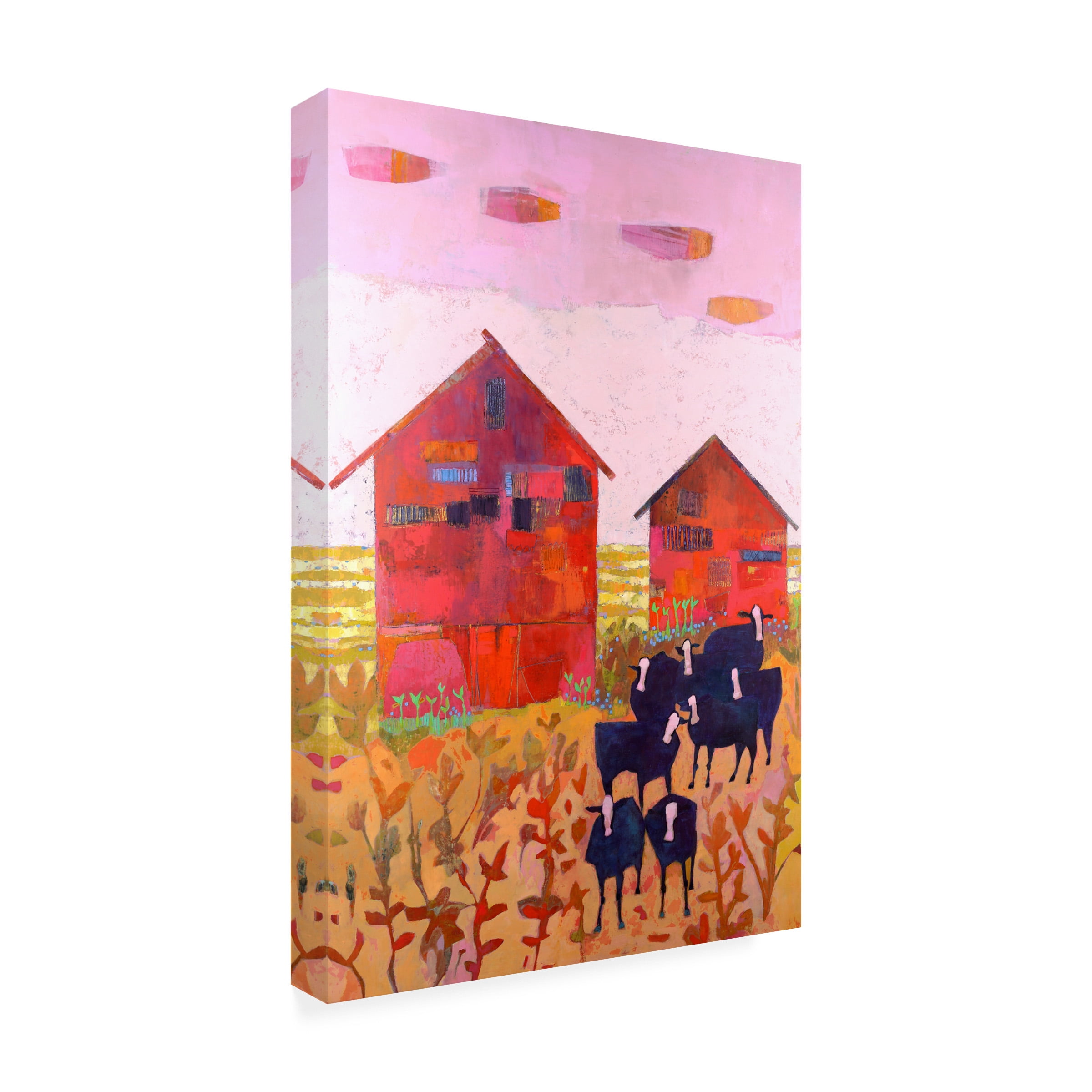 Sue Jachimiec 'Orland Barns' Canvas Art