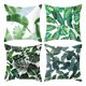 thumbnail image 1 of Funda de almohada tropical de verano Laklulu con estampado de hojas de palma y plantas verdes, funda de almohada con decoración hawaiana para sofá familiar, 1 of 5