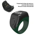 thumbnail image 3 of Smart Finger Counter, Digital Step Number Prayer Reminder with 0.42in Screen, Touch Control Magnetic Charging Smart Prayer Counter for Muslim, 3 of 7