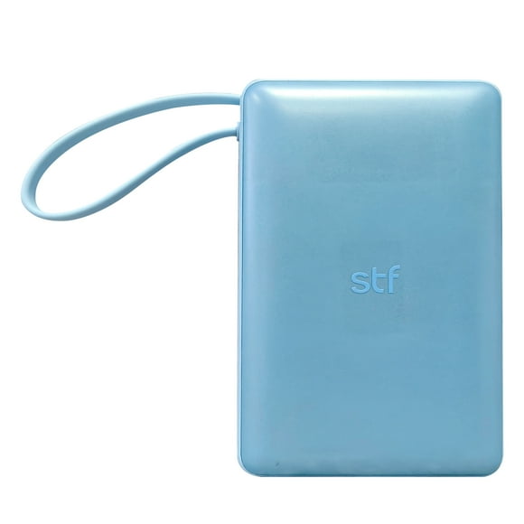 Batería Power Bank Portátil STF 20 000 mAh 20W PD Cable tipo C color Azul