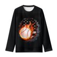 thumbnail image 4 of DISNIMO Football American Flag Long Sleeve T-Shirts for Boys Size 5-6 Shirts Boys Kids Shirts Boys Cute Tops Crew Neck Shirt Boys Long Sleeve T Shirts for Boys Tee Shirts Fall T Shirt Tshirt, 4 of 7