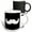 Multicolor, variant on 3drose, White Mustache on Black - Ironic Hipster Moustache - Humorous - Fun - Whimsical - Silly - Funny, 11oz Two-tone Red Mug