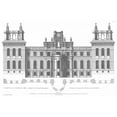 thumbnail image 2 of Campbell, Colin 18x13 White Modern Wood Framed Museum Art Print Titled - Elevation, East Front Blenheim Palace, 2 of 4