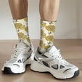 thumbnail image 6 of KLL Cartoon Honey Pot Bee Sunflower Print Cool Socks Men's Women's Crew Socks Funny Crazy Novelty Stockings, 6 of 6