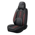 thumbnail image 2 of Maidao Car Seat Covers for toyota for Matrix 2003-2008 5 Seats Leather Compatible Airbag Water Resistant Front Rear Cushion Protector with Headrest Black and Red, 2 of 6