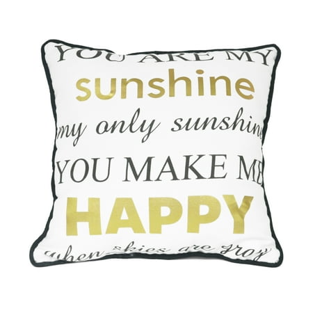 Mainstays You Are My Sunshine Decorative Pillow Walmart Magnificent You Are My Sunshine Decorative Pillow Mainstays You Are My Sunshine Decorative Pillow Walmart Magnificent You Are My Sunshine Decorative Pillow