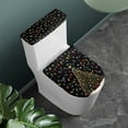 thumbnail image 2 of SEANATIVE 2 Piece Toilet Lid Cover and Toilet Tank Lid Cover Soft Toilet Cover Home Decorations Toilet Seat Cover Universal Fits Most Tank and Lid, Christmas Lights, 2 of 7