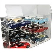 6 Car Acrylic Display Show Case for 1/18 Scale Models by Auto World