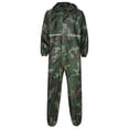 thumbnail image 5 of Manyakai Men's One Piece Jumpsuit Reflective Rainseal Waterproof Windproof Hooded Coverall Rain Coat Camouflage 180/XXL, 5 of 6