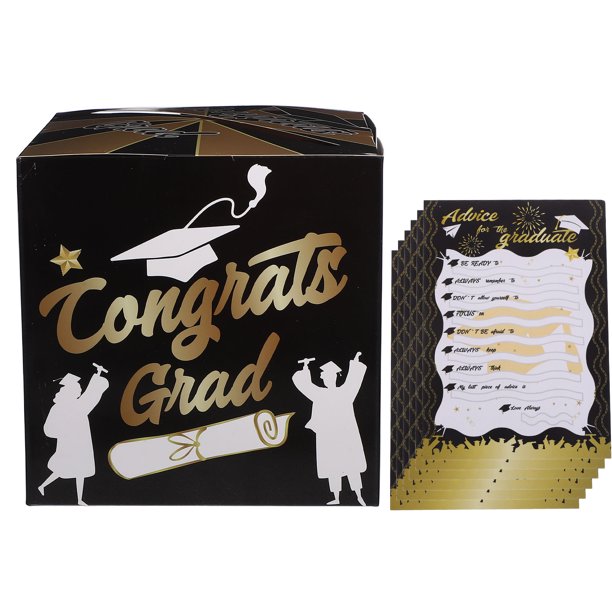 NUOLUX Caja Para Mensajes De Graduación Con Para Fiestas Y Votaciones En Carton Multicolor