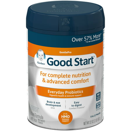 Gerber Good Start GentlePro (HMO) Powder Infant Formula, Stage 1, 32 (What's The Best Formula For Newborns)