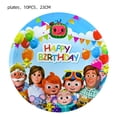 thumbnail image 4 of Decoración para fiestas de cumpleaños con dibujos animados de Disney COCoOMELONS, vajilla desechable para baby shower, fondo con globos, 4 of 5