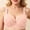Pink, variant on Women Plus Size Wireless Bra Full Coverage Seamless Comfort Daily Underwire Free Hot Pink,Size 40