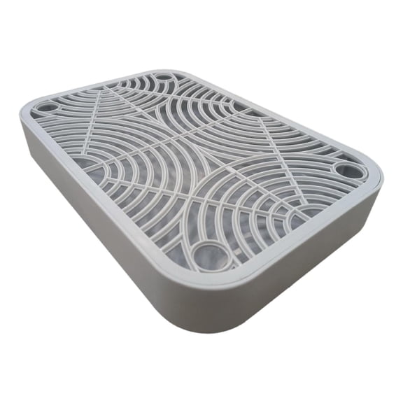 Serenable Kittens Litter Box Footboard Pet Supplies, Detachable Easy Clean Practical, Easy to Use Washable Litter Box Accessory Keep Tidy Light Gray