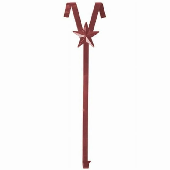 Christmas Mountains No Swing Red Wreath Hanger