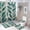 Floral 4, variant on Bathroom Rugs Sets 4 Piece with Shower Curtain, Floral Pattern Printed on Bathroom Decor Sets with Shower Curtains and Rugs, Ideal for Bathroom Apartment RV College Dorm, 72 x 72 inches