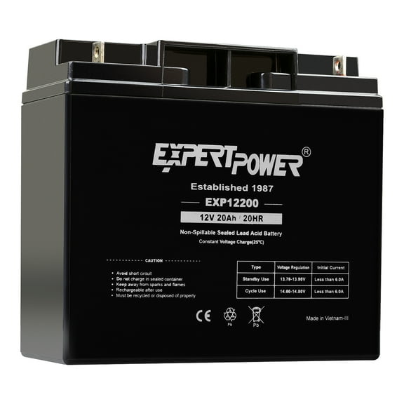 ExpertPower EXP12200 12 Volt 20 Ah Rechargeable Battery
