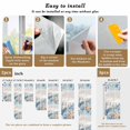 thumbnail image 6 of Blue Starfish Coastal Window Privacy Film,Eucalyptus Summer Nautical Shell Vintage Static Cling UV Sun Blocking Heat Control Window Tint Day and Night,Non-Adhesive One Way Privacy Cover 29.5''x78.7'', 6 of 7