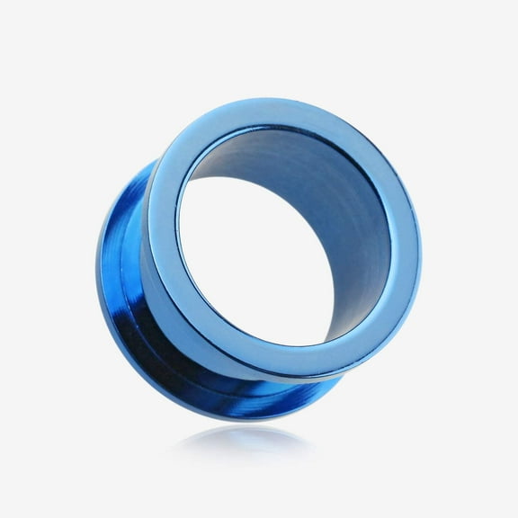 A Pair of Colorline Steel Screw-Fit Ear Gauge Tunnel Plug