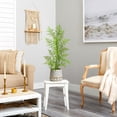 thumbnail image 4 of Nearly Natural 3ft. Ruffle Fern Artificial Tree in Stoneware Planter with Gold Trimming, 4 of 4