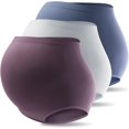 thumbnail image 1 of HAHDAXIA Culottes de Maternité pour Femmes par-Dessus le Ventre Taille Haute Sans Coutures Culottes de Grossesse Culottes Multipaquet, 1 of 6