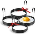 thumbnail image 1 of LAICAIW Eggs Rings, 4 Pack Stainless Steel Egg Cooking Rings, Pancake Mold for frying Eggs and Omelet, 1 of 6