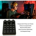 FCMechanical Gaming Keyboard, 16 Keys 3 Knobs One Handed Keypad