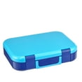 thumbnail image 6 of Your Zone Kids Bento Lunch Box with Utensils, Blue, 4-Compartment Food Container, 6 of 10