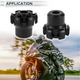 thumbnail image 3 of 13.5mm Motorcycle Slider Frame Aluminum Alloy Wheel Fairing Protection Crash Pad Protector Guard 53mm 48mm Screws Hex Key Black 1 Set, 3 of 7