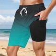 thumbnail image 2 of XIAOCHA Men's Solid Color Swim Trunks Elastic Drawstring Waist Loose Fit Beach Boardshorts, 2 of 7