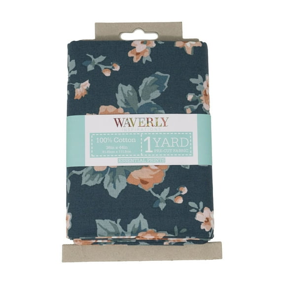 Waverly Inspirations 1 Yard Cut 100% Cotton Prints Fabric, Cutout Floral, 44" Wide for Quilting & Sewing