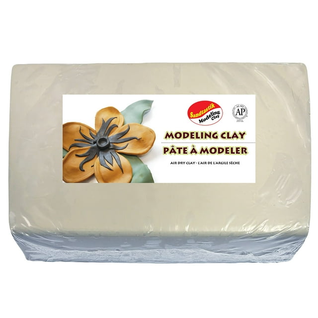 Sandtastik Pâte à Modeler à Séchage à l'Air, Blanche - 22 lb