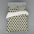 thumbnail image 2 of Ambesonne Turtle Bedding Set 3 Pcs, Indigenous Animal Design, Twin XL, Brown Yellow Black, 2 of 3
