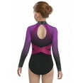 thumbnail image 2 of CHICTRY Gymnastics Bodysuit for Girls Tank Unitards Ballet Dance Leotard Workout Color Block Practice Outfit Purple 14, 2 of 5