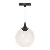 Alora Lighting Pd505108op Nouveau 8" Wide Mini Pendant - Black