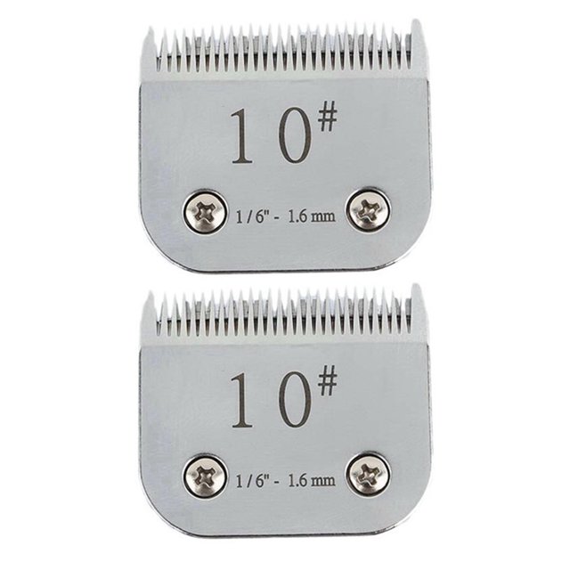 2X SK5 Dog Hair Clipper Blade 10 Replacement Hair Clipper Blade Electric Clipper Accessories,2 x Hair clipper blade,Silver