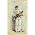 thumbnail image 2 of Léon François Comerre 12x18 Black Ornate Wood Framed Double Matted Museum Art Print Titled - Pierrot (1884), 2 of 5