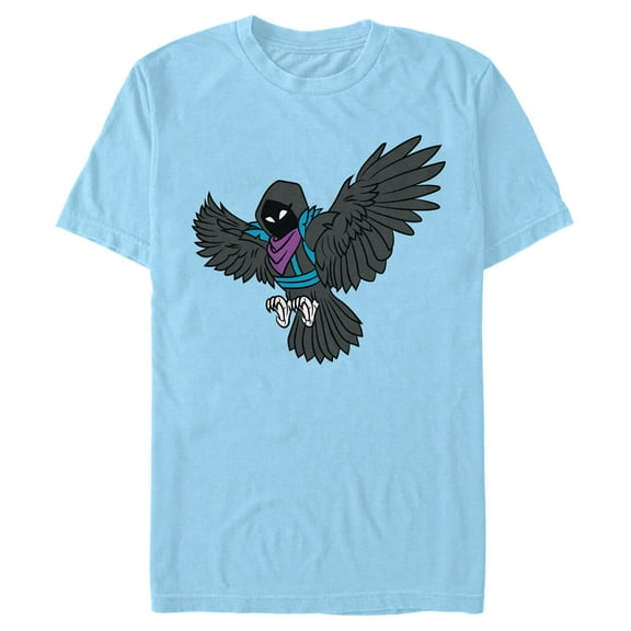 Men's Fortnite Raven Attack Graphic Tee Light Blue Medium