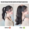 thumbnail image 5 of Extensión de pelo sintético de cola de caballo, postizo rizado largo/corto con pinzas, 35 cm/50 cm, apto para todo tipo de piel y rostro., 5 of 5