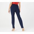 thumbnail image 2 of Susan Graver Petite City Stretch Zip-Front Slim Leg Pants, 2 of 2