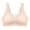 Beige, variant on Kureaily Women's Summer Comfort Sports Fitness Gathering Traceless Latex Large Back Bra Comfort Push Up Bras